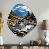 USA Grand Teton National Park - Asymmetric Metal Wall Clock