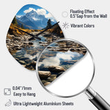 USA Grand Teton National Park - Asymmetric Metal Wall Clock