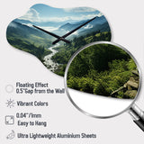 USA Great Smoky Mountains Landscape I - Asymmetric Metal Wall Clock