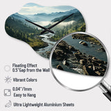 USA Great Smoky Mountains Landscape III - Asymmetric Metal Wall Clock