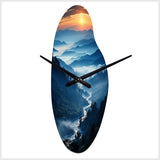 USA Great Smoky Mountains - Asymmetric Metal Wall Clock
