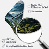 USA Great Smoky Mountains & Rivers - Asymmetric Metal Wall Clock