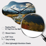 USA Majesty Mount Rainier - Asymmetric Metal Wall Clock