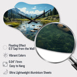 USA Yosemite National Park Landscape I - Asymmetric Metal Wall Clock