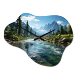 USA Yosemite National Park Landscape III - Asymmetric Metal Wall Clock