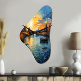 Vangogh The Bridge At Arles II - Asymmetric Metal Wall Clock