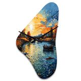 Vangogh The Bridge At Arles II - Asymmetric Metal Wall Clock