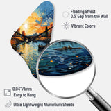 Vangogh The Bridge At Arles II - Asymmetric Metal Wall Clock