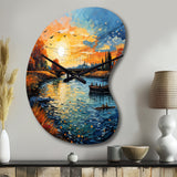 Vangogh The Bridge At Arles II - Asymmetric Metal Wall Clock