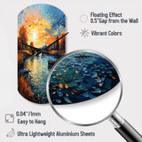 Vangogh The Bridge At Arles II - Asymmetric Metal Wall Clock