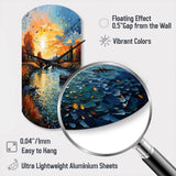 Vangogh The Bridge At Arles II - Asymmetric Metal Wall Clock