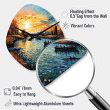 Vangogh The Bridge At Arles II - Asymmetric Metal Wall Clock