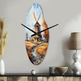 Vangogh The Old Mill - Asymmetric Metal Wall Clock