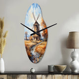 Vangogh The Old Mill - Asymmetric Metal Wall Clock