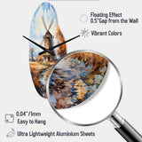 Vangogh The Old Mill - Asymmetric Metal Wall Clock