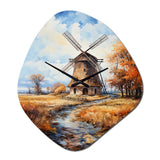 Vangogh The Old Mill - Asymmetric Metal Wall Clock