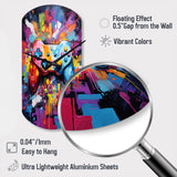 Video Game Pixel Pop I - Asymmetric Metal Wall Clock
