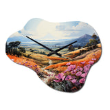 Vietnam Da Lat Flower Fields II - Asymmetric Metal Wall Clock