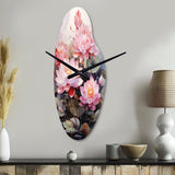 Vietnam Lotus Pond Serenade - Asymmetric Metal Wall Clock