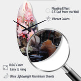 Vietnam Lotus Pond Serenade - Asymmetric Metal Wall Clock