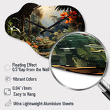 Vietnam Tropical Rainforest Reverie - Asymmetric Metal Wall Clock