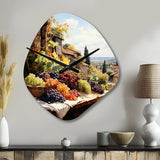 Vineyard Harvest Symphony II - Asymmetric Metal Wall Clock
