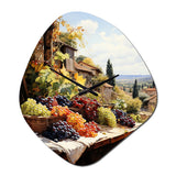 Vineyard Harvest Symphony II - Asymmetric Metal Wall Clock