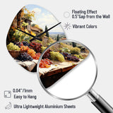 Vineyard Harvest Symphony II - Asymmetric Metal Wall Clock