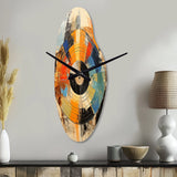 Vinyl Record Retro Vinyl II - Asymmetric Metal Wall Clock