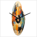 Vinyl Record Retro Vinyl II - Asymmetric Metal Wall Clock