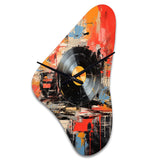 Vinyl Record Vinyl Fusion II - Asymmetric Metal Wall Clock
