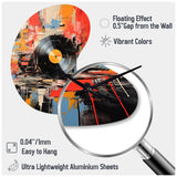 Vinyl Record Vinyl Fusion II - Asymmetric Metal Wall Clock
