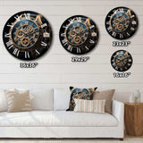 Luxury Watch Diamond Dusk V - Fashion Metal Wall Clock