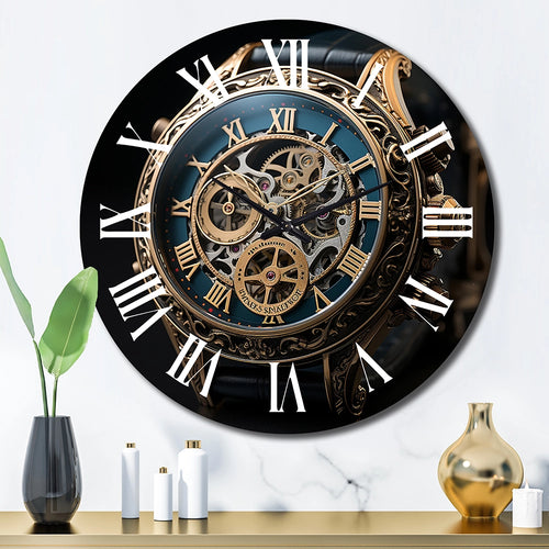 Luxury Watch Diamond Dusk V - Fashion Metal Wall Clock