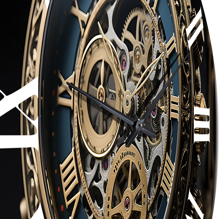 Luxury Watch Diamond Dusk V - Fashion Metal Wall Clock