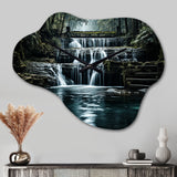 Waterfall Eternal Cascade I - Asymmetric Metal Wall Clock