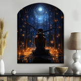 Yoga and The Cosmos II - Asymmetric Metal Wall Clock