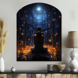 Yoga and The Cosmos II - Asymmetric Metal Wall Clock