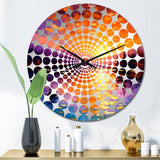 Sunset With Colorful Reflections III - Coastal Metal Wall Clock