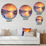 Sunset With Colorful Reflections III - Coastal Metal Wall Clock