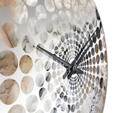 Abstract Marble With Copy Space V - Abstract Metal Wall Clock