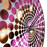 Purple Rose with Raindrops I - Floral Metal Wall Clock