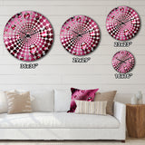 Red Rose With Raindrops On Black VIII - Floral Metal Wall Clock