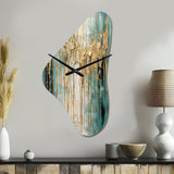 Gilded Daydreams VI - Asymmetric Metal Wall Clock
