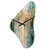 Gilded Daydreams VI - Asymmetric Metal Wall Clock