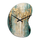 Gilded Daydreams VI - Asymmetric Metal Wall Clock