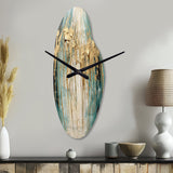 Gilded Daydreams VI - Asymmetric Metal Wall Clock