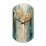 Gilded Daydreams VI - Asymmetric Metal Wall Clock
