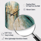 Gilded Daydreams VI - Asymmetric Metal Wall Clock
