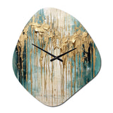Gilded Daydreams VI - Asymmetric Metal Wall Clock